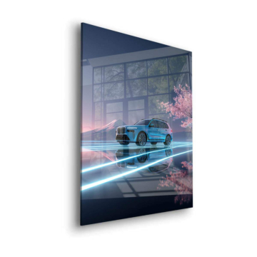 BMW Electric Nachtfahr - Acrylglasbild