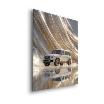 Mercedes G-Class Gold Hall Dibond Matt Art