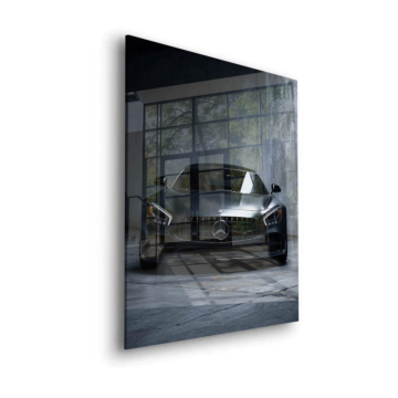 Mercedes AMG Black Front Acrylic Glass Art