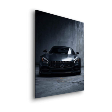 Mercedes AMG Black Front Dibond Matt Art