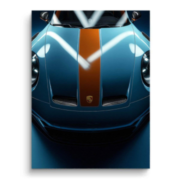 Porsche Gulf Hood Canvas Art