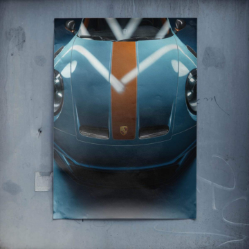 Capó Porsche Gulf - póster