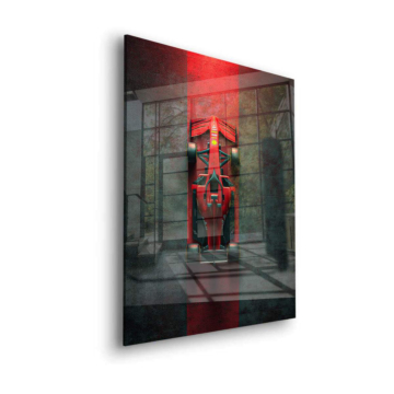 Ferrari F1 rot Streife - Acrylglasbild