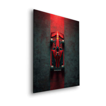 Ferrari F1 rot Streife - Dibond-Bild matt
