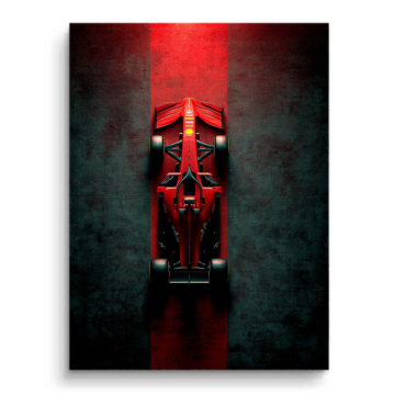 Ferrari F1 Red pas - obraz na matowym PVC