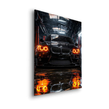 BMW M3 Wet garaje - cuadro Dibond mate