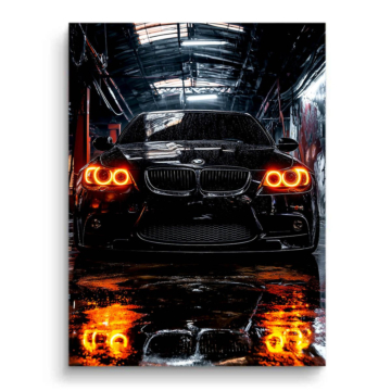 BMW M3 Wet garaje - cuadro PVC mate