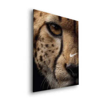 Portret geparda inspirowany Nike - obraz na dibondzie matowym