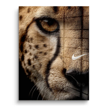 Portret geparda inspirowany Nike - obraz na PVC z połyskiem
