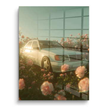 Vintage Mercedes Benz Inspired PVC Gloss Art