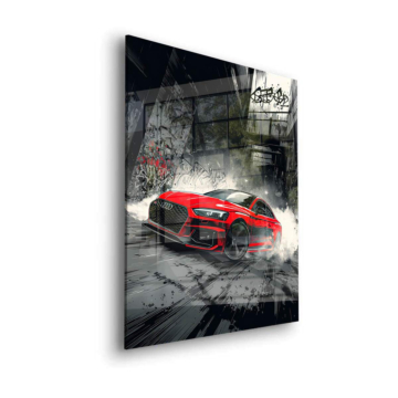 Audi RS Dark Splash Acrylic Glass Art