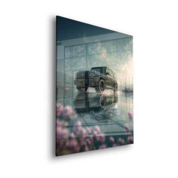 Mercedes AMG G63 Floral Acrylic Glass Art