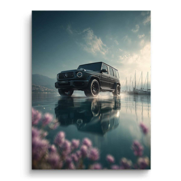 Mercedes AMG G63 Floral Canvas Art