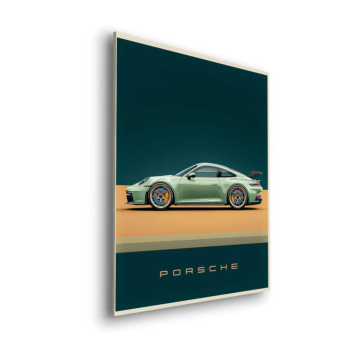 Porsche Classic Poster Dibond Matt Art