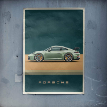 Porsche clásico - póster
