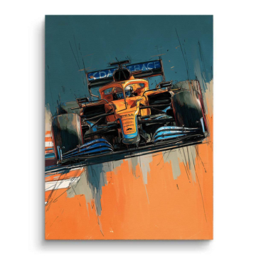 Formel Rennen inspiriert von McLaren - Leinwandbild