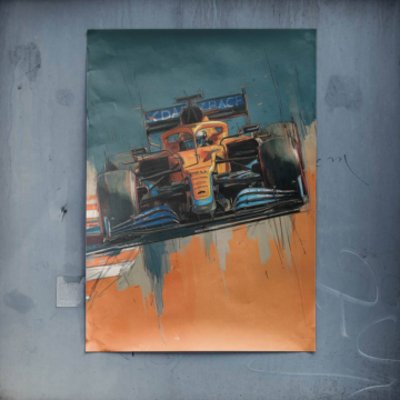 FóFórmula carrera inspirado en McLaren - póster
