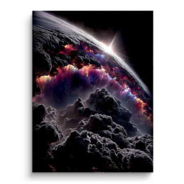 Kosmisch Planet Stur - PVC-Bild matt