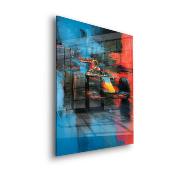 Formula 1 Abstract Race Acrylic Glass Art