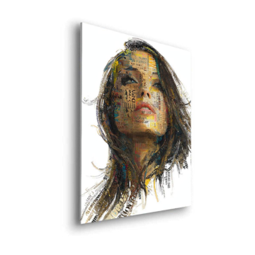 Abstract Woman Portrait Dibond Matt Art