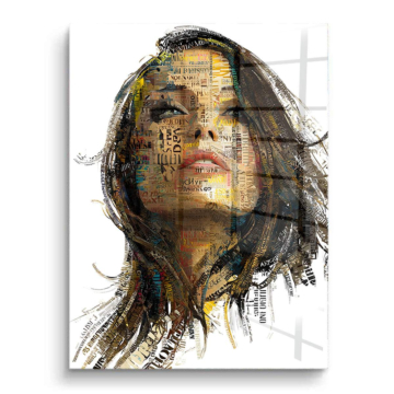 Abstract Woman Portrait PVC Gloss Art