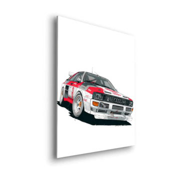 Audi Quattro Rally Sketch - cuadro Dibond mate
