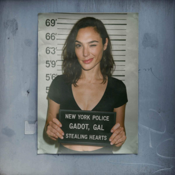 Gal Gadot Inspired Mugshot Poster Art