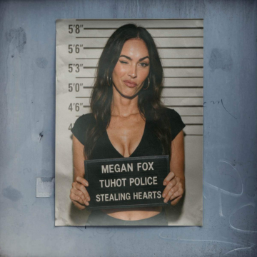 Megan Fox Inspired Mugshot Poster Art