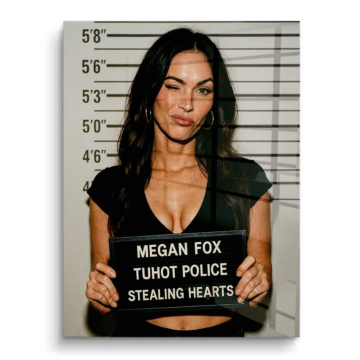 Megan Fox Inspired Mugshot PVC Gloss Art