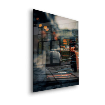 Verschwommenes Formel-1-Rennen - Acrylglasbild