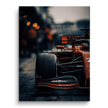 Verschwommenes Formel-1-Rennen - Leinwandbild