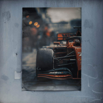 Course de Formule 1 floutée - poster
