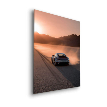 Porsche Desert Road Dibond Matt Art