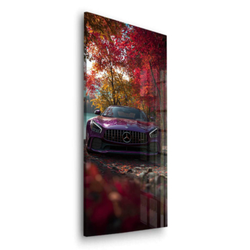 Mercedes AMG Autumn Road Acrylic Glass Art