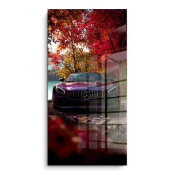Mercedes AMG Autumn Road PVC Gloss Art