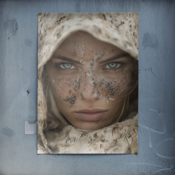 Portret pustynnej wojowniczki - plakat
