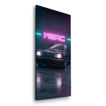 Mercedes Neon Merc Dibond Matt Art