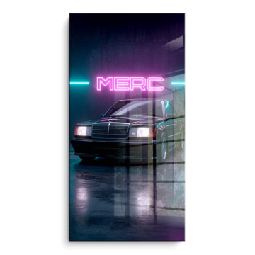 Mercedes Neon Merc PVC Gloss Art