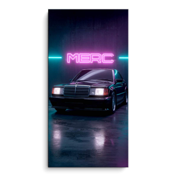 Mercedes Neon Merc PVC Matt Art