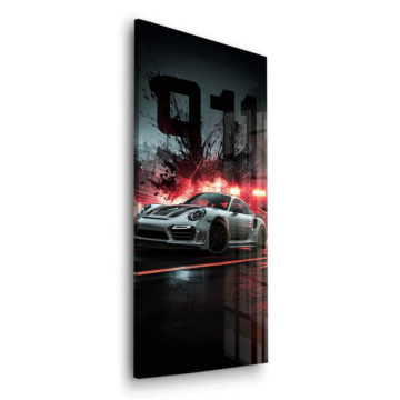 Porsche 911 Neon Number Acrylic Glass Art