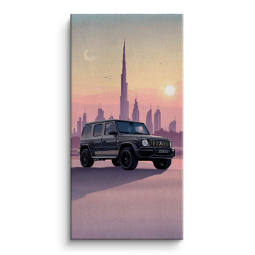 Mercedes G-Class Dubai Skyline Canvas Art