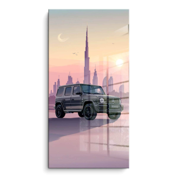 Mercedes G-Class Dubai Skyline PVC Gloss Art
