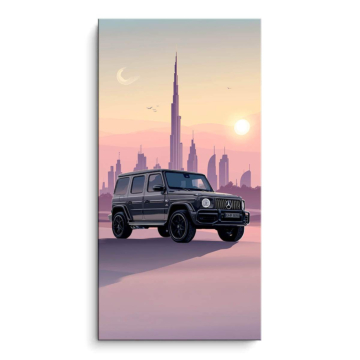 Mercedes G-Class Dubai Skyline PVC Matt Art