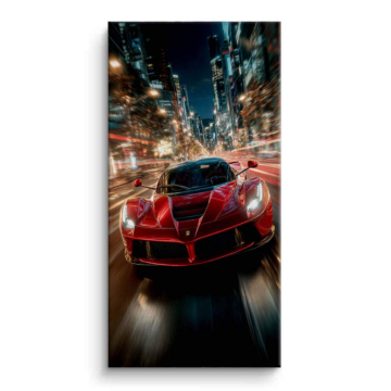 Ferrari City Speed Canvas Art