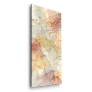 Doux marbre flow - tableau en verre acrylique
