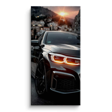 BMW Black Beauty Close Up Canvas Art