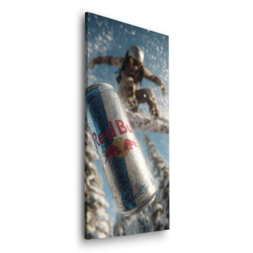 Red Bull Inspired Snowboard Dibond Matt Art