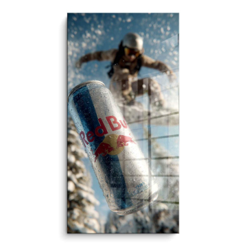 Red Bull Inspired Snowboard PVC Gloss Art