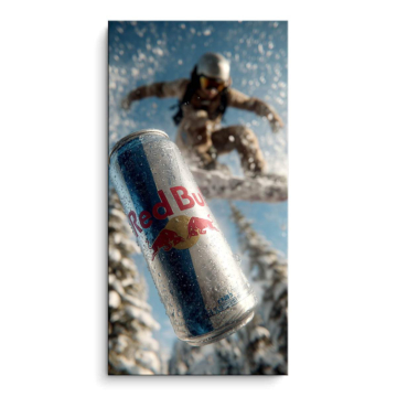 Red Bull Inspired Snowboard PVC Matt Art