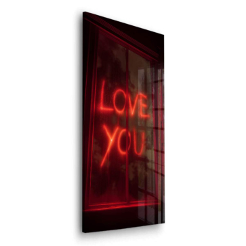 Neon Love Sign Acrylic Glass Art
